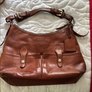Dooney & Bourke Brown Leather Shoulder Bag